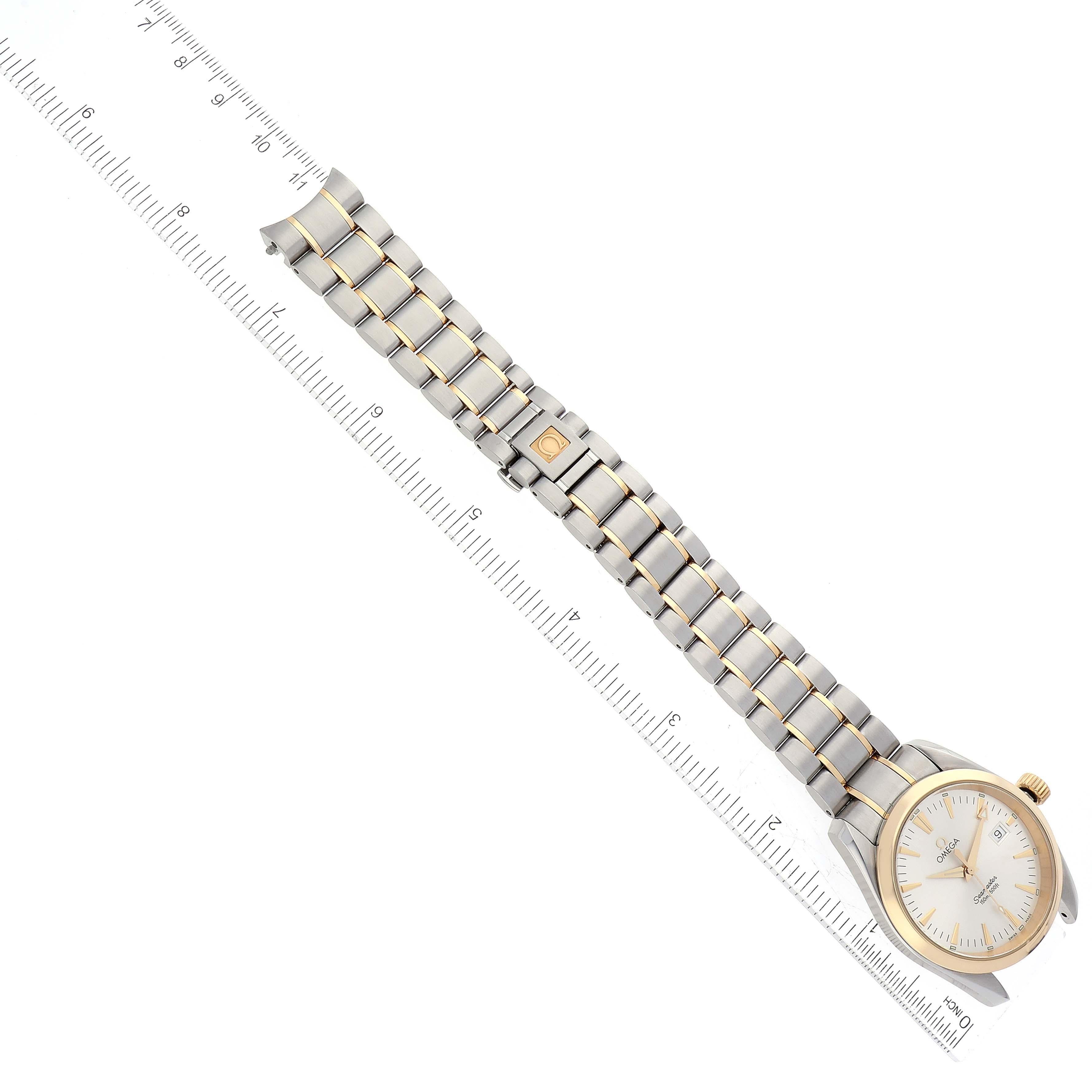 Omega Seamaster Aqua Terra Midsize Steel Yellow Gold Mens Watch 2318.30.00 3