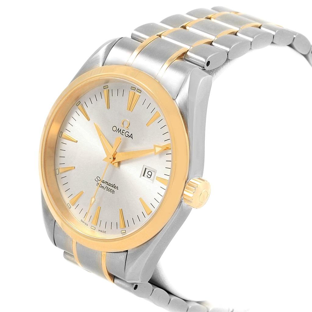 Omega Seamaster Aqua Terra Midsize Steel Yellow Gold Watch 2318.30.00 1