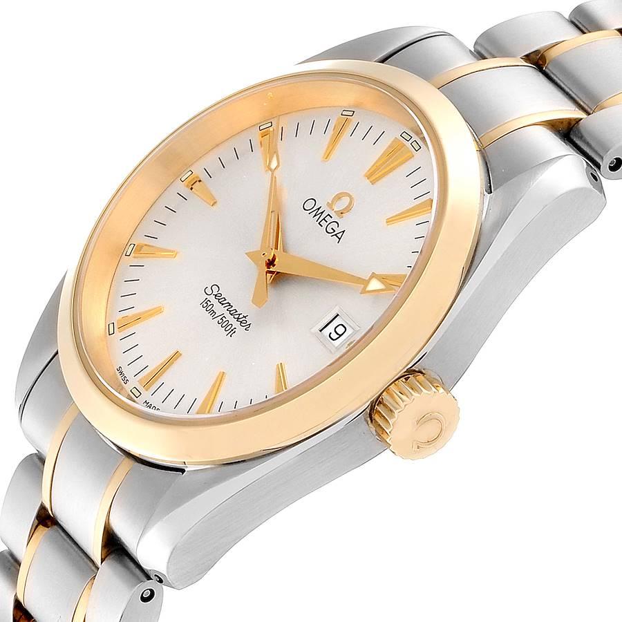 Omega Seamaster Aqua Terra Midsize Steel Yellow Gold Watch 2318.30.00 1