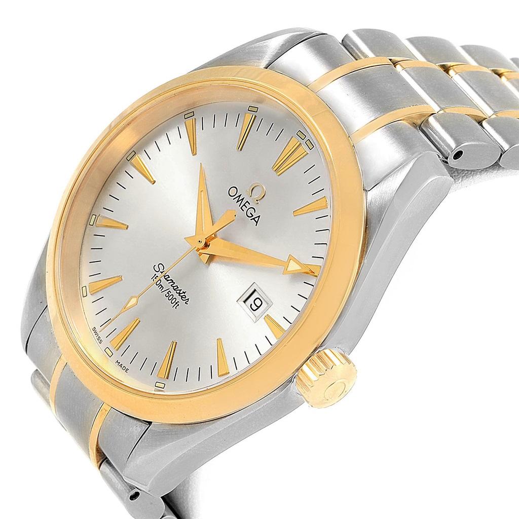 Omega Seamaster Aqua Terra Midsize Steel Yellow Gold Watch 2318.30.00 3