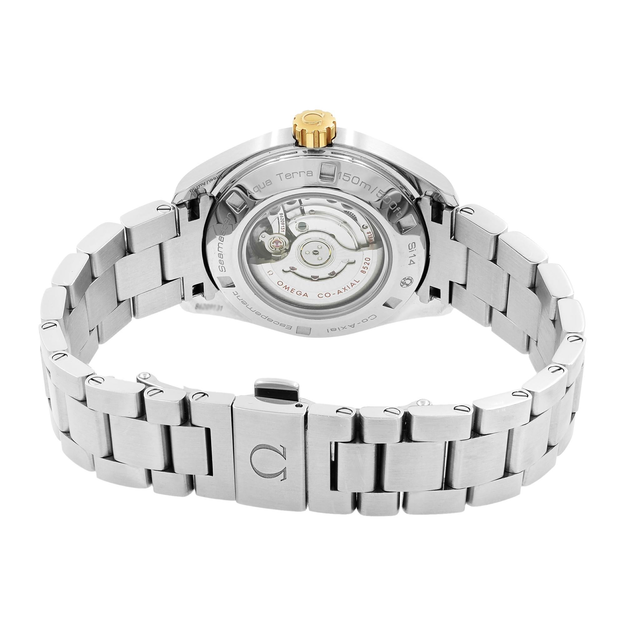 Omega Seamaster Aqua Terra MOP Montre pour femme 231.25.34.20.55.004 avec cadran en diamants 1