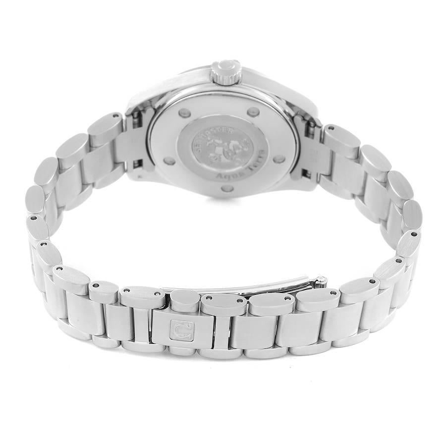 Donna Omega Seamaster Aqua Terra Madreperla Diamante Acciaio Orologio da donna 2579.75.00