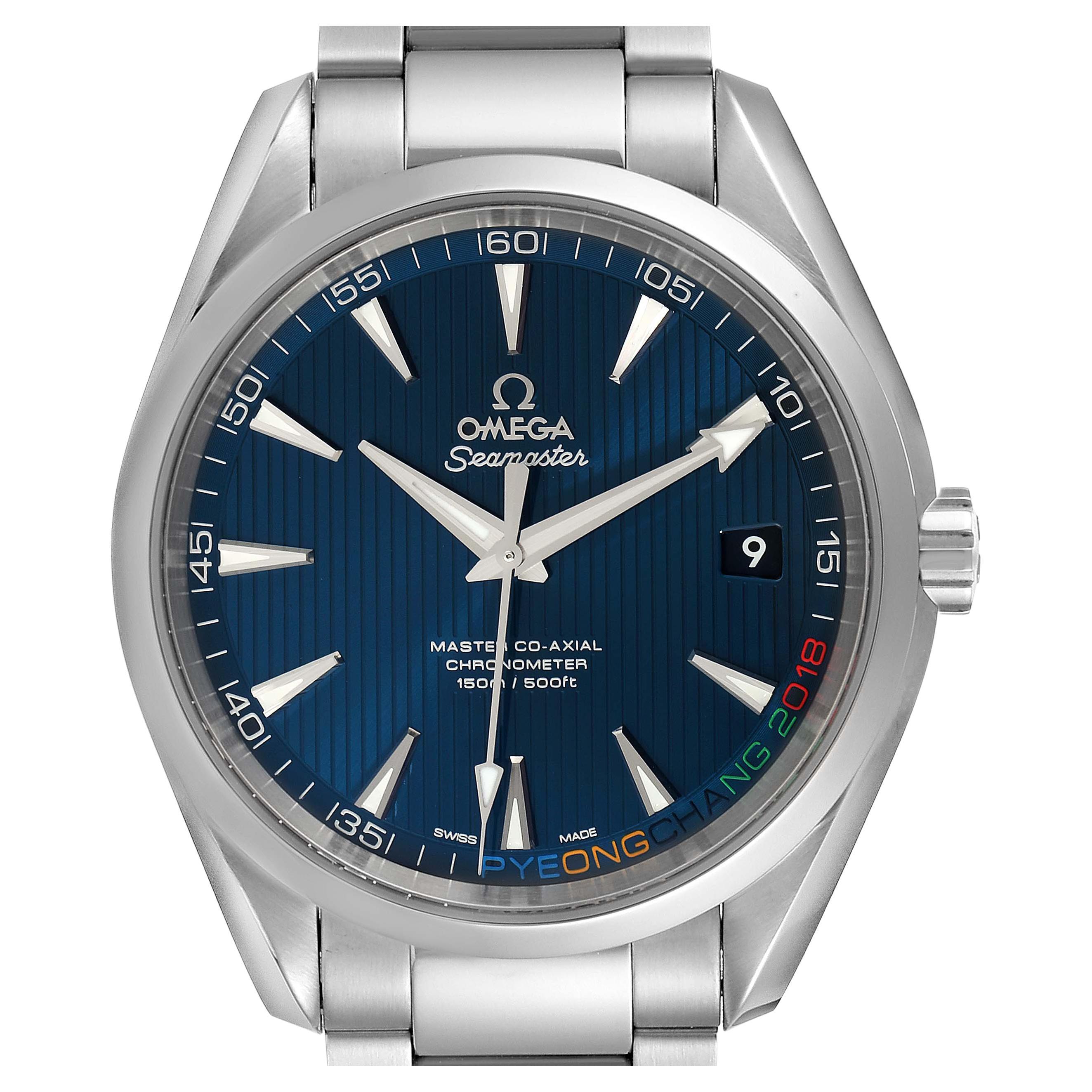 Omega Seamaster Aqua Terra Olympic Edition Uhr 522.10.42.21.03.001  Ungetragen im Angebot bei 1stDibs