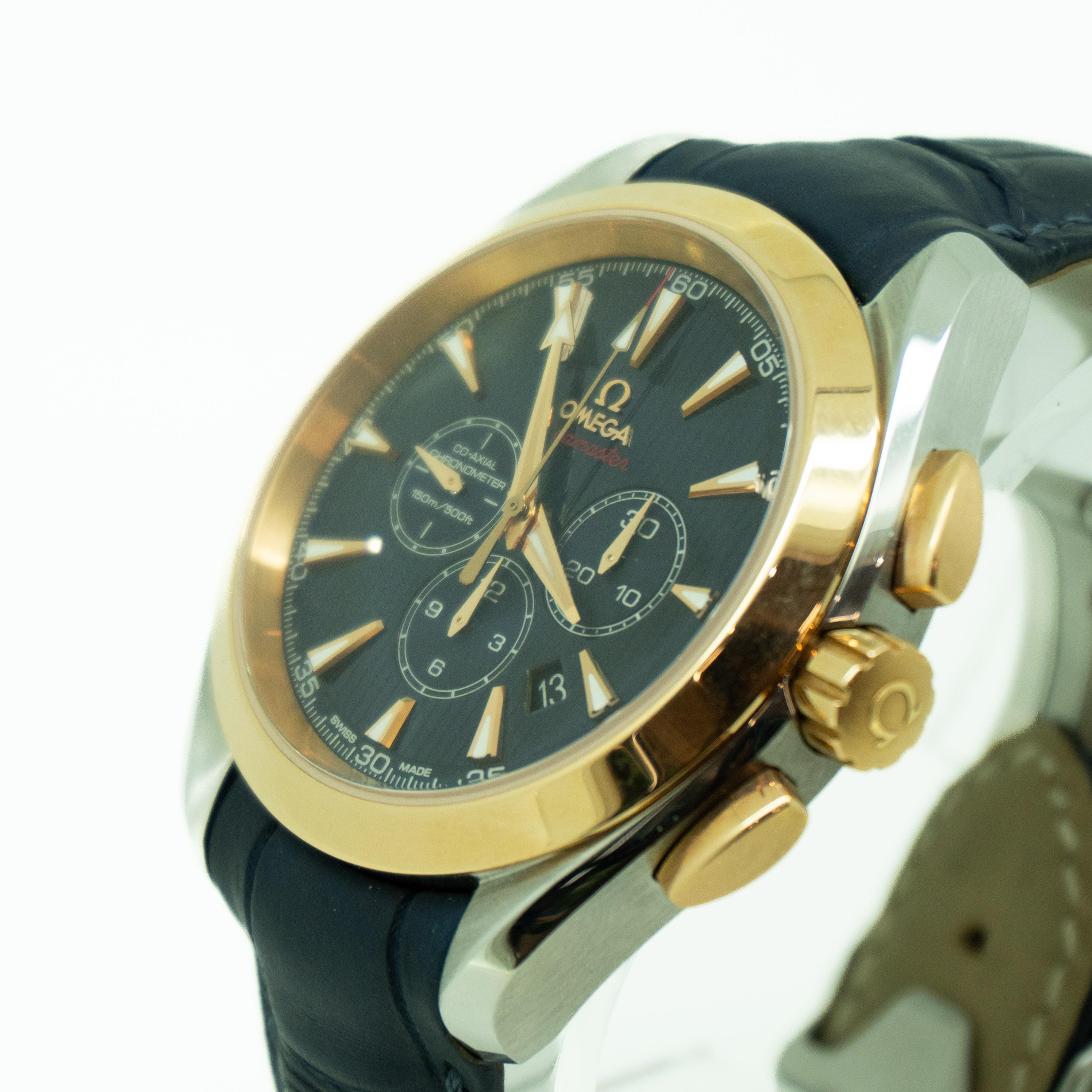 Omega Seamaster Aqua Terra Olympic In Excellent Condition In Oyster Bay, NY