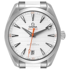Used Omega Seamaster Aqua Terra Orange Hand Watch 220.10.41.21.02.001 Box Card