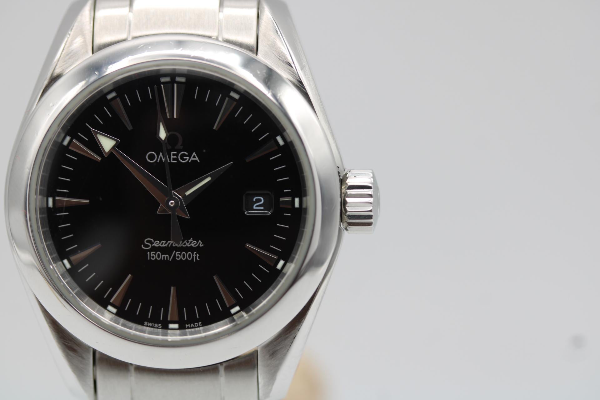 Omega Seamaster Aqua Terra Cuarzo 29,2 mm  Juego completo 2013 Esfera negra en venta 2