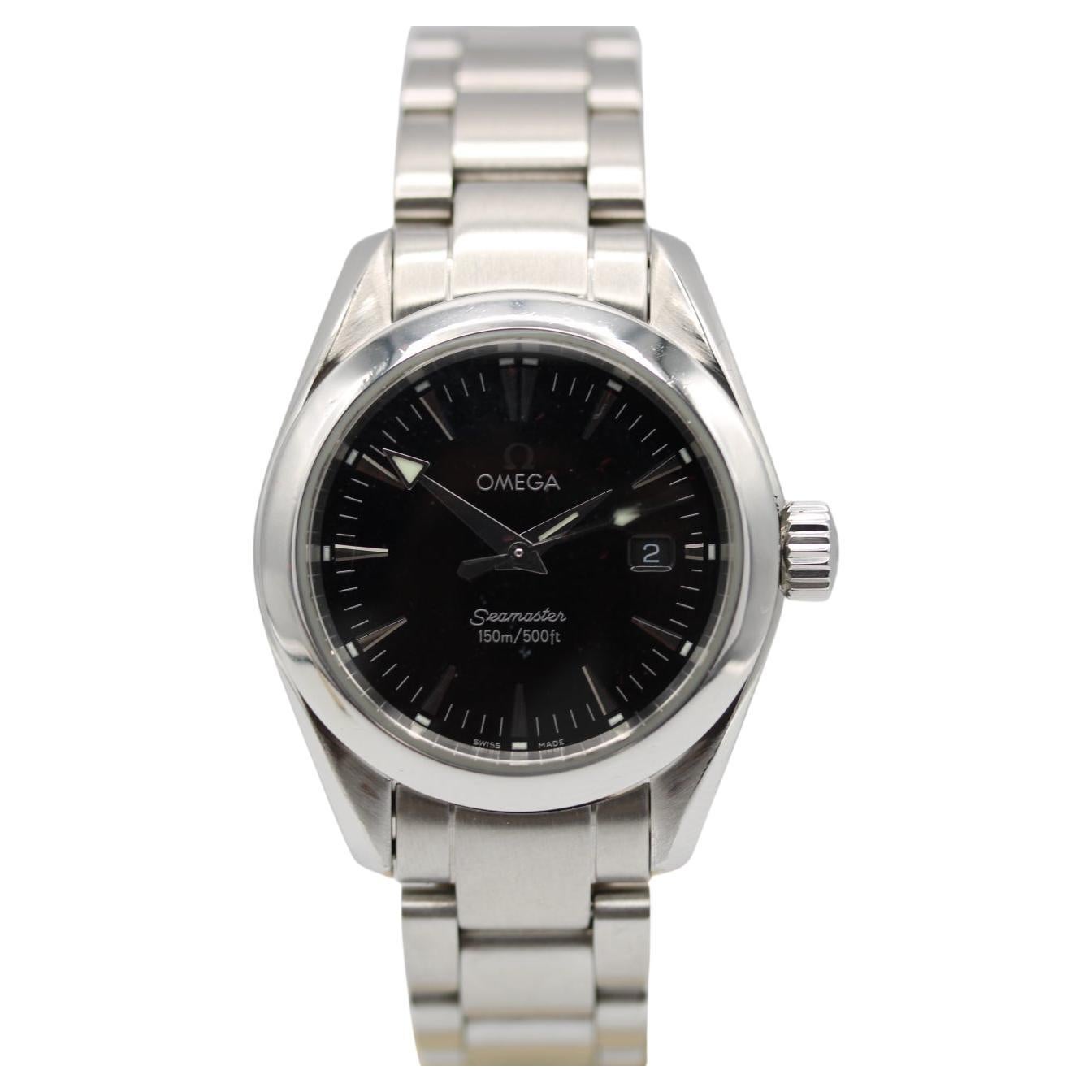Omega Seamaster Aqua Terra Quartz 29.2mm  Full Set 2013 Black Dial For Sale
