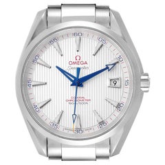 Omega Montre Seamaster Aqua Terra avec cadran en argent et cadran pour hommes 231.10.42.21.02.002 Carte de boîte