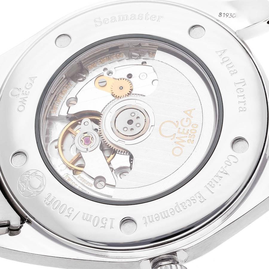 Omega Seamaster Aqua Terra Silber Zifferblatt Stahl-Herrenuhr 2502.34,00 Karten 3