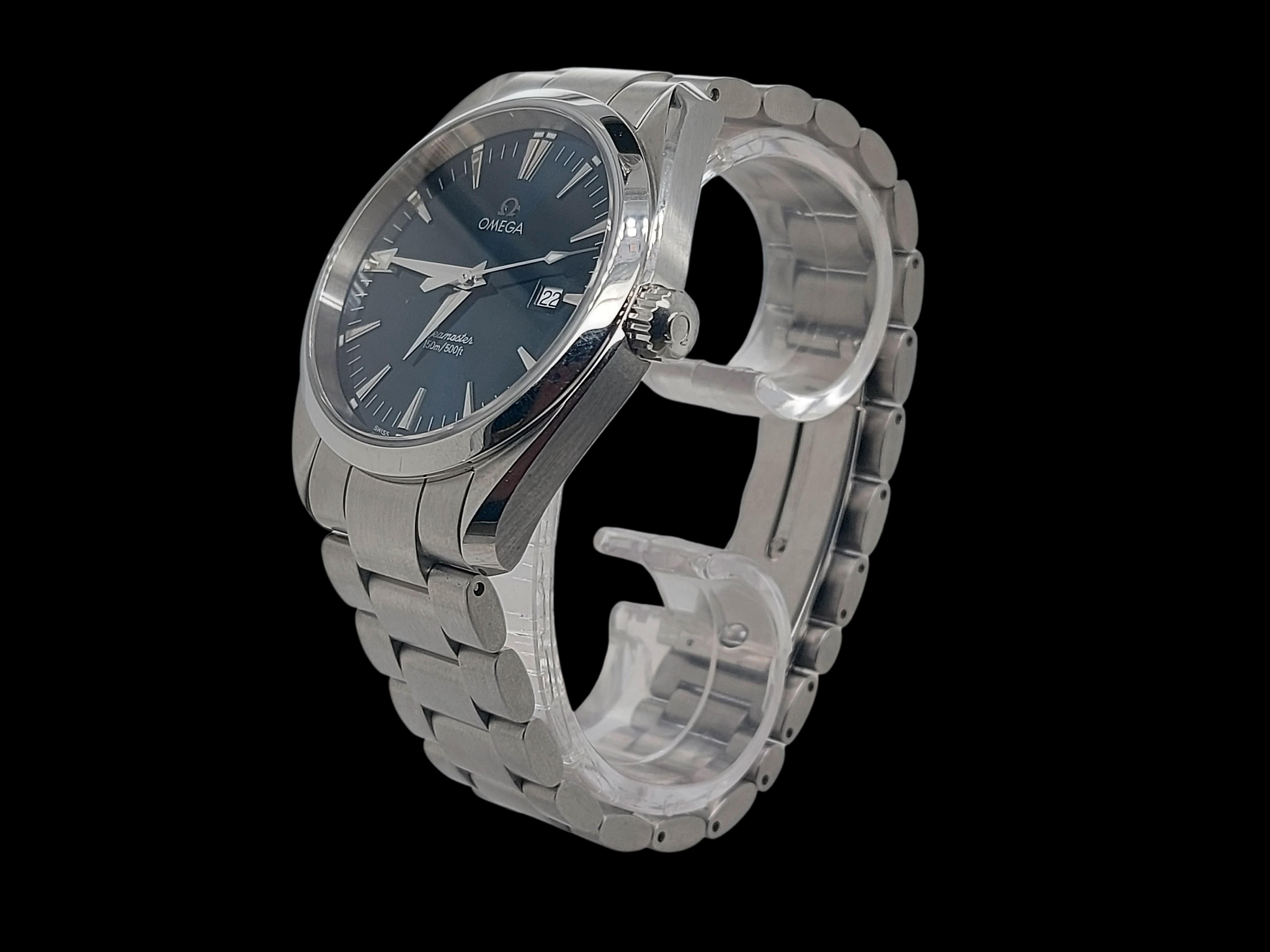 Omega Seamaster Aqua Terra Stainless Steel Quartz, Diameter 5