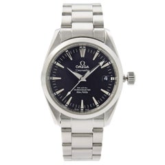 Used Omega Seamaster Aqua Terra Steel Black Dial Automatic Midsize Watch 2504.50.00
