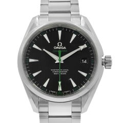 Omega Seamaster Aqua Terra Steel Black Dial Green Hand Watch 231.10.42.21.01.004