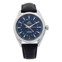 Omega Seamaster Aqua Terra Steel Blue Dial GMT Men’s Watch 231.13.43.22.03.001