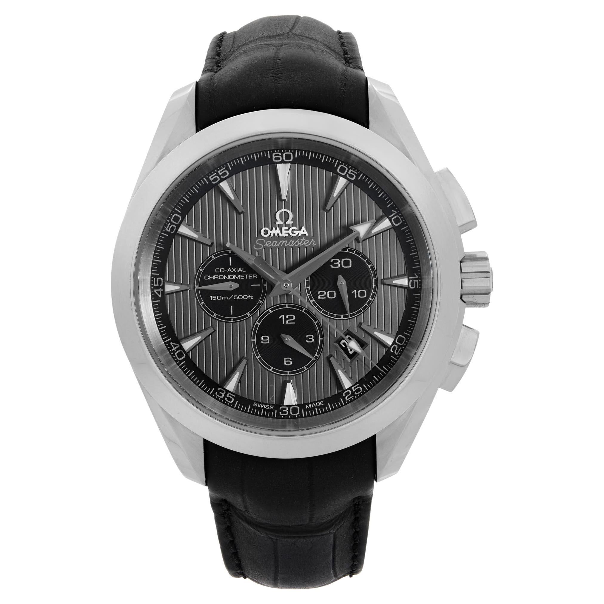 Omega Seamaster Aqua Terra Steel Chronograp Gray Dial Watch 231.13.44.50.06.001