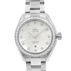 Omega Seamaster Aqua Terra Stahl Diamant MOP Damenuhr 231.15.34.20.55.002