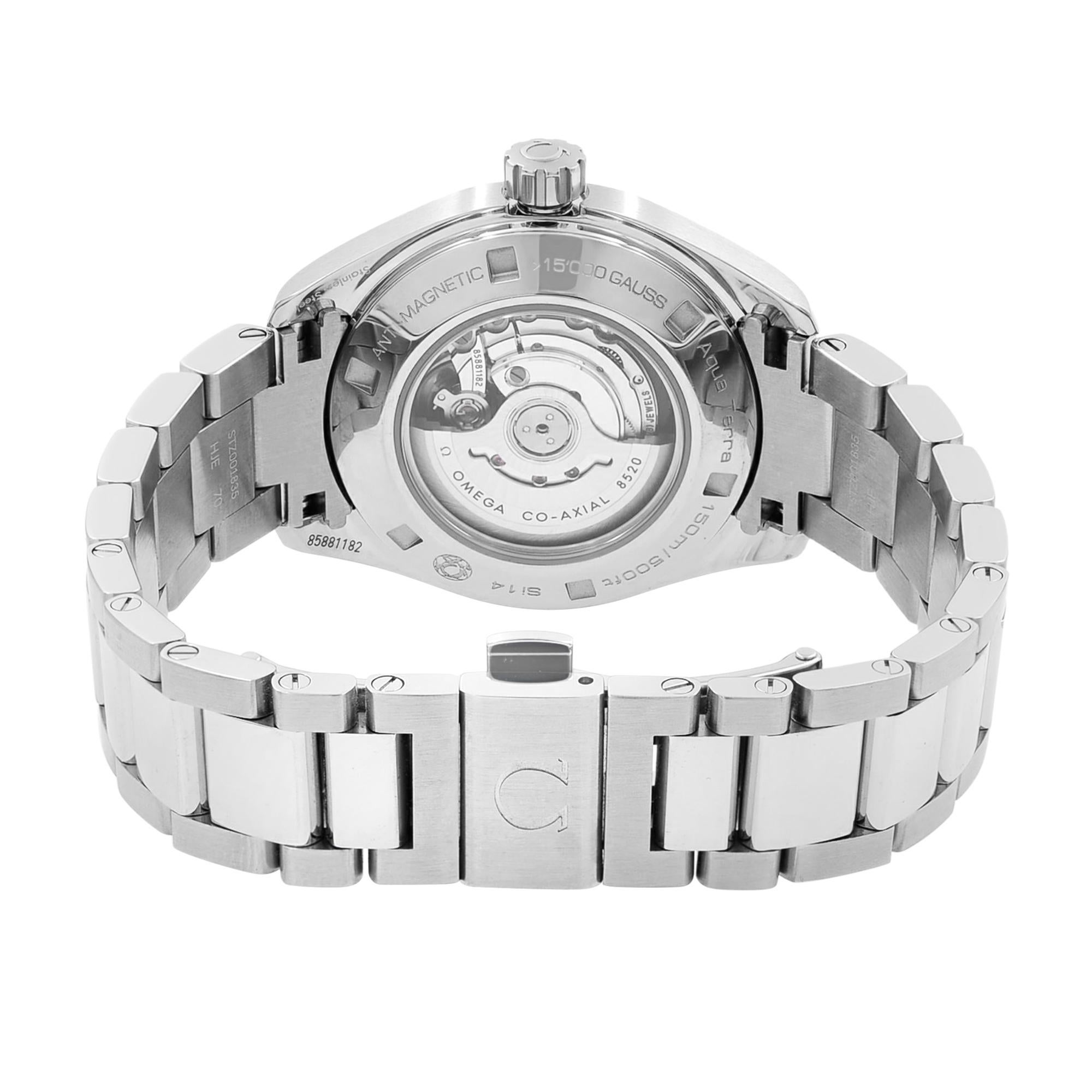 Omega Seamaster Aqua Terra Steel Diamond MOP Ladies Watch 231.15.34.20.55.002 1