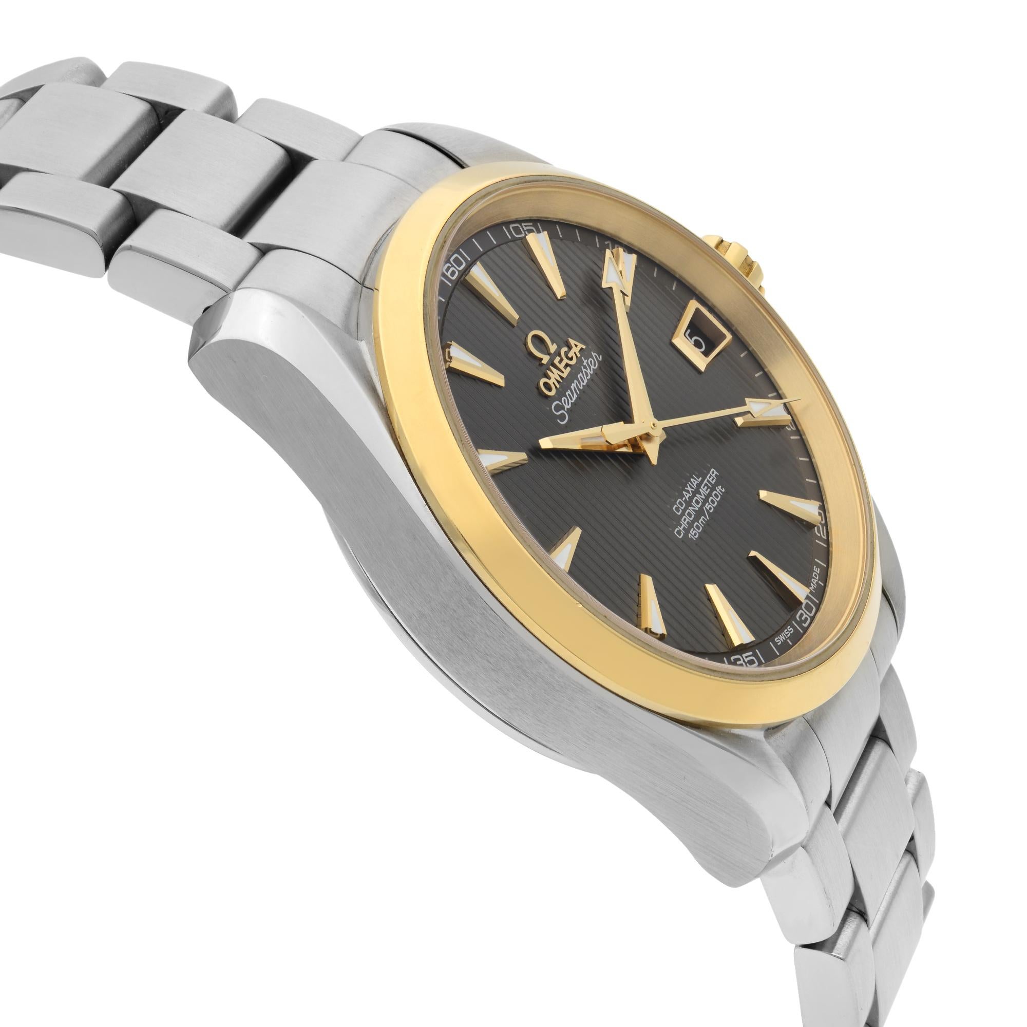 Omega Seamaster Aqua Terra Steel Gold Grey Dial Men's Watch 231.20.39.21.06.004 1