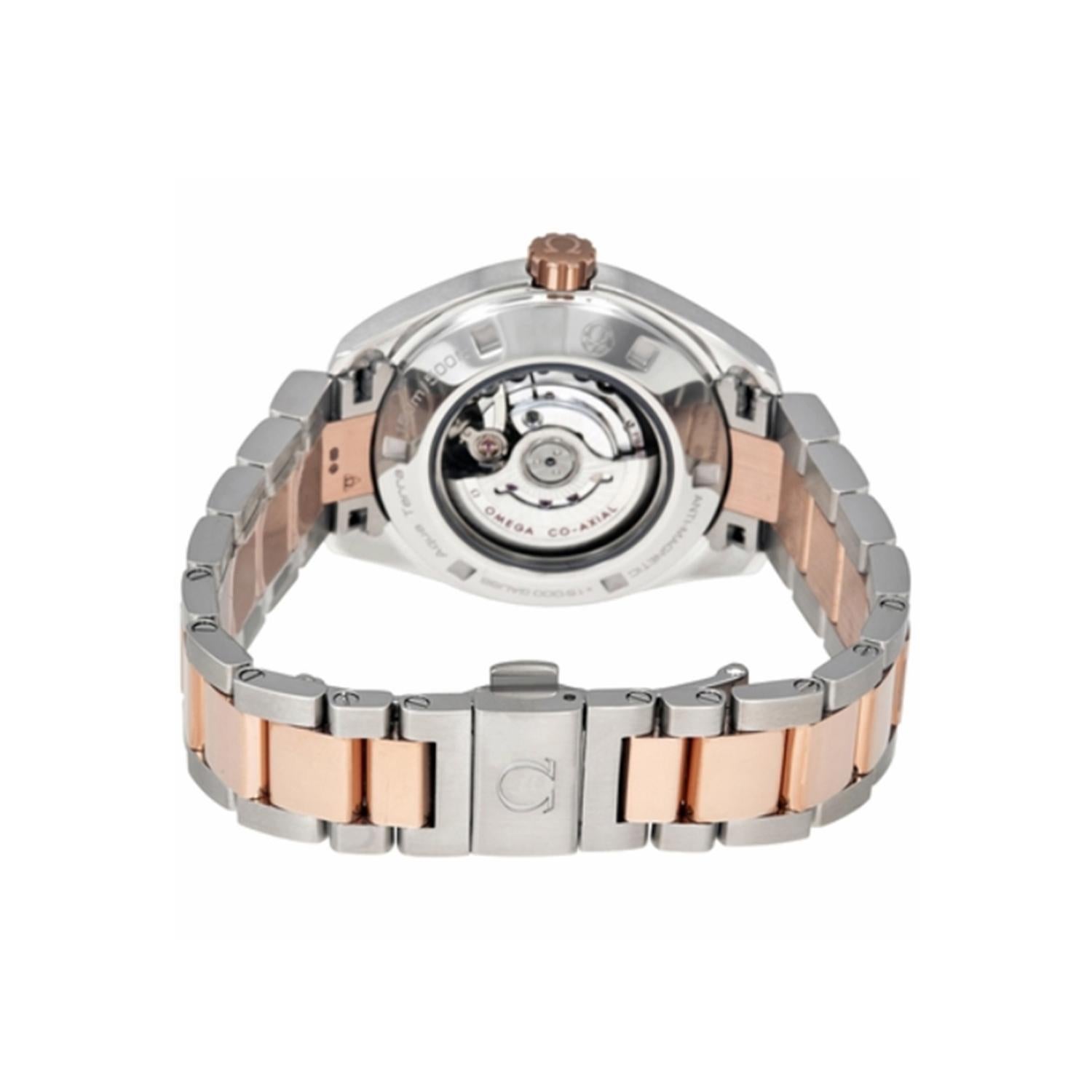 Women's Omega Seamaster Aqua Terra Steel Gold MOP Diamond Dial Watch 231.20.34.20.55.001