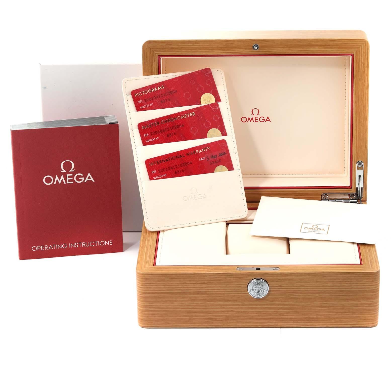 Omega Montre Seamaster Aqua Terra en acier pour hommes 220.10.41.21.02.004 Carte de boîte en vente 2