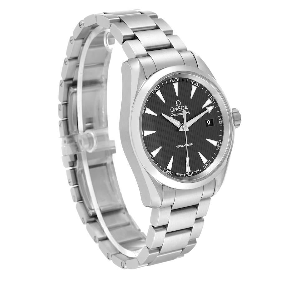 Omega Seamaster Aqua Terra Stahl-Herrenuhr 231.10.39.60.06.001 Boxkarte im Zustand „Hervorragend“ in Atlanta, GA