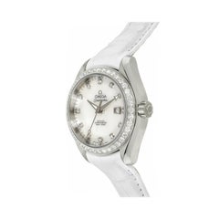 Omega Seamaster Aqua Terra Steel MOP Diamond Dial Watch 231.18.34.20.55.001