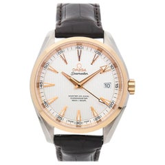 Omega Seamaster Aqua Terra Steel Rose Gold Silver Dial Watch 231.23.42.21.02.001