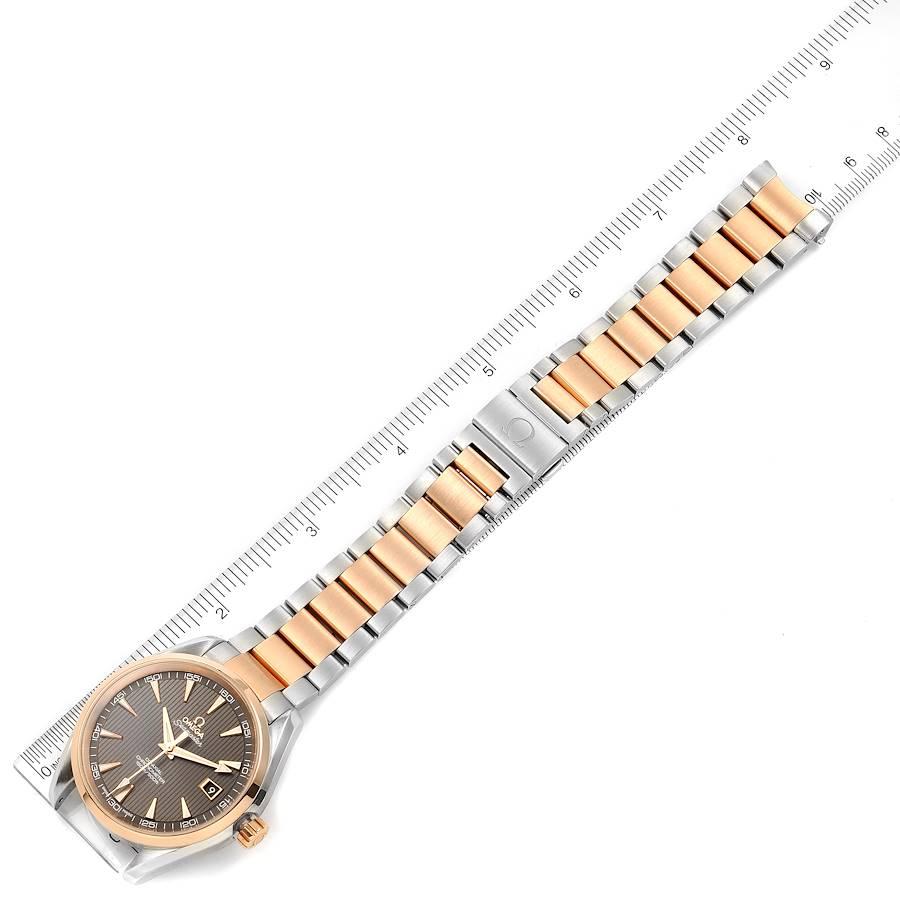 Omega Seamaster Aqua Terra Steel Rose Gold Watch 231.20.42.21.06.001 For Sale 1