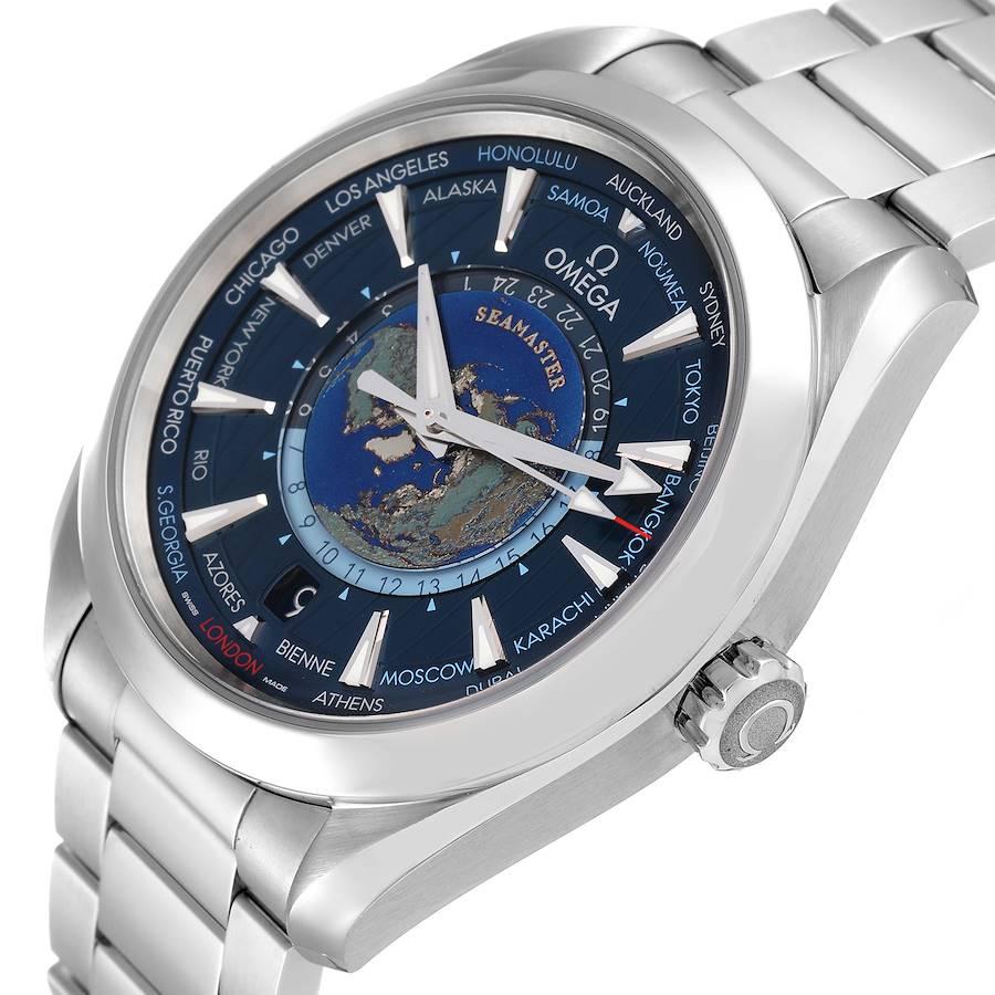 Omega Seamaster Aqua Terra Worldtimer GMT Orologio 220.10.43.22.03.001 Scheda Box 1