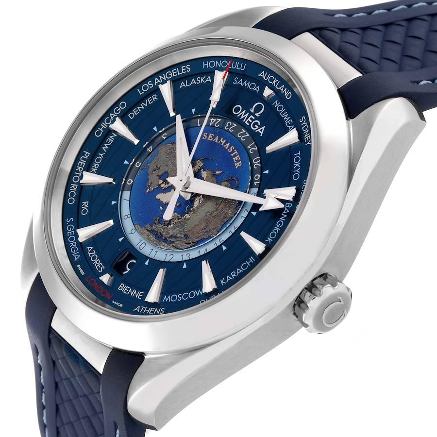 Omega Seamaster Aqua Terra Worldtimer GMT Orologio 220.12.43.22.03.001 Scheda Box 1