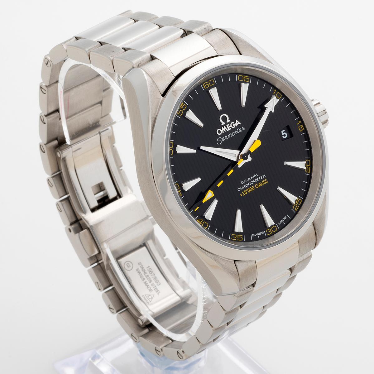 Women's or Men's Omega Seamaster Aqua Terra Wristwatch. Co-Axial Movement, Stainless Steel, 2014.