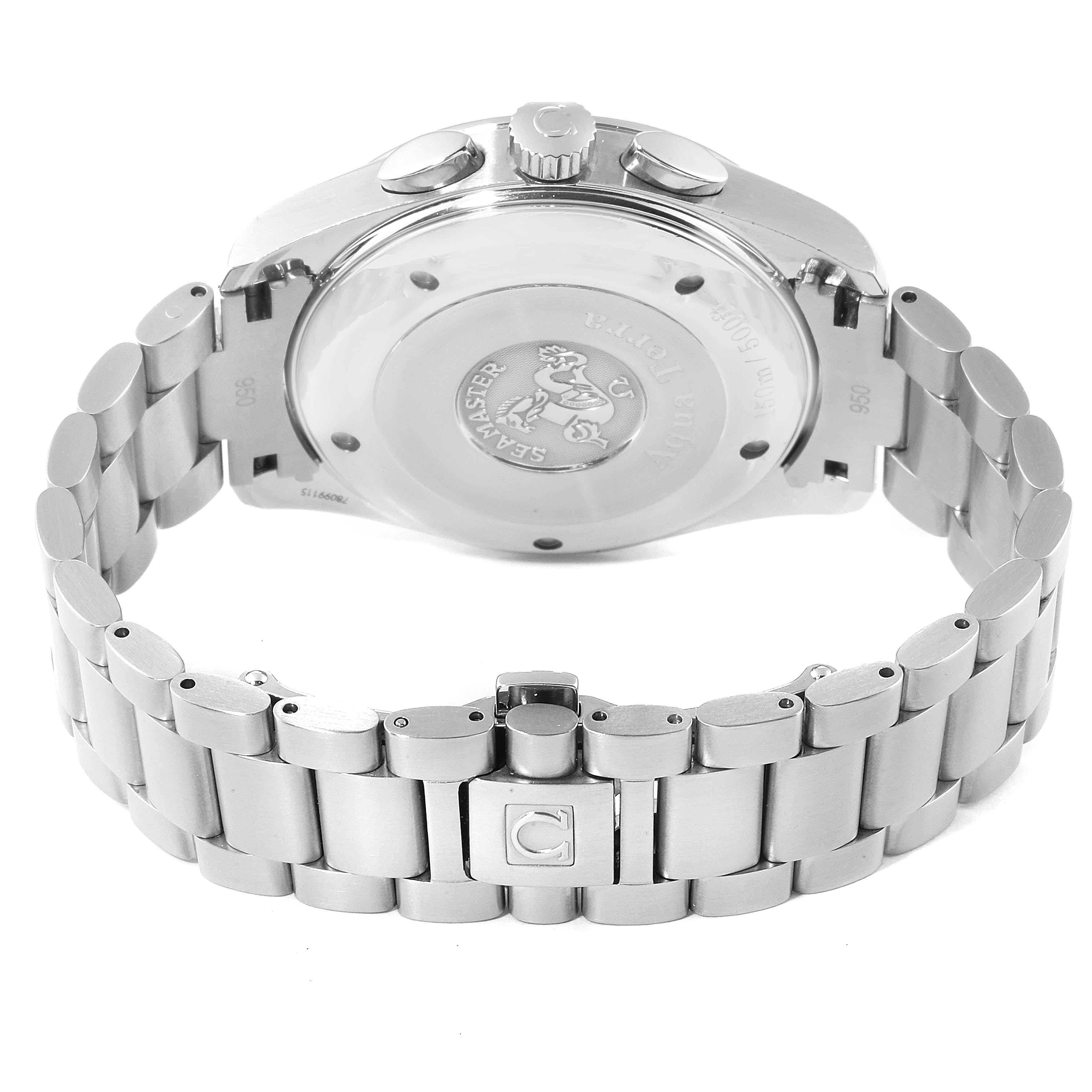 Men's Omega Seamaster Aqua Terra XL Chronograph Watch 2512.30.00 Card