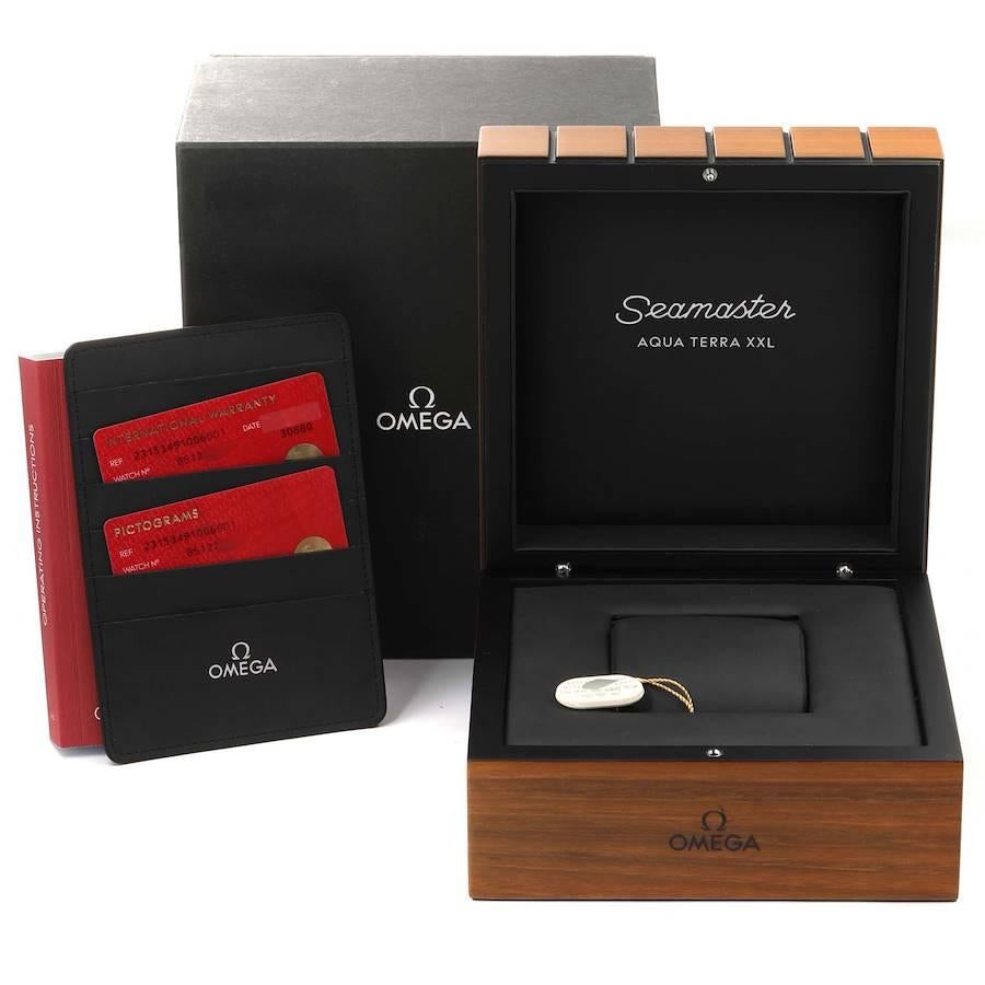 Omega Seamaster Aqua Terra XXL Rose Gold Uhr 231.53.49.10.06.001 Box-Karte im Angebot 7