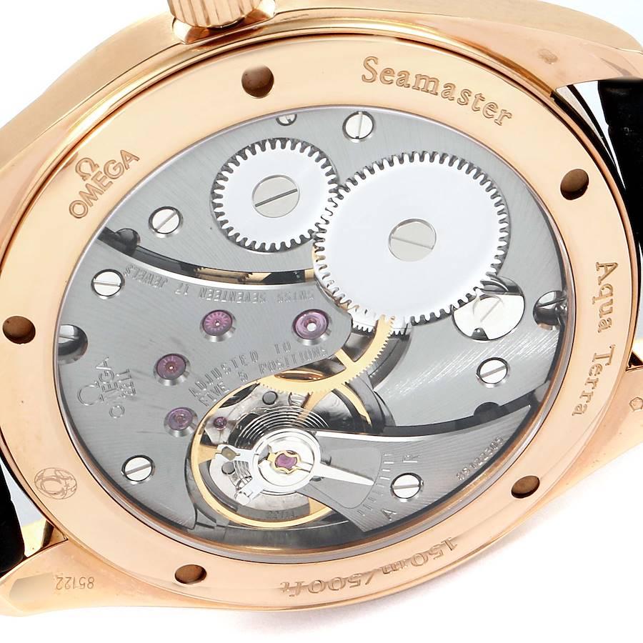 Omega Seamaster Aqua Terra XXL Rose Gold Uhr 231.53.49.10.06.001 Box-Karte im Angebot 2