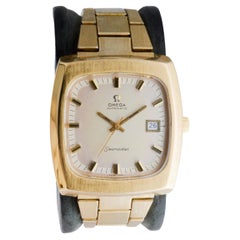 Omega Seamaster Automatic Gold gefüllt Modernist Armbanduhr aus den 1970er Jahren