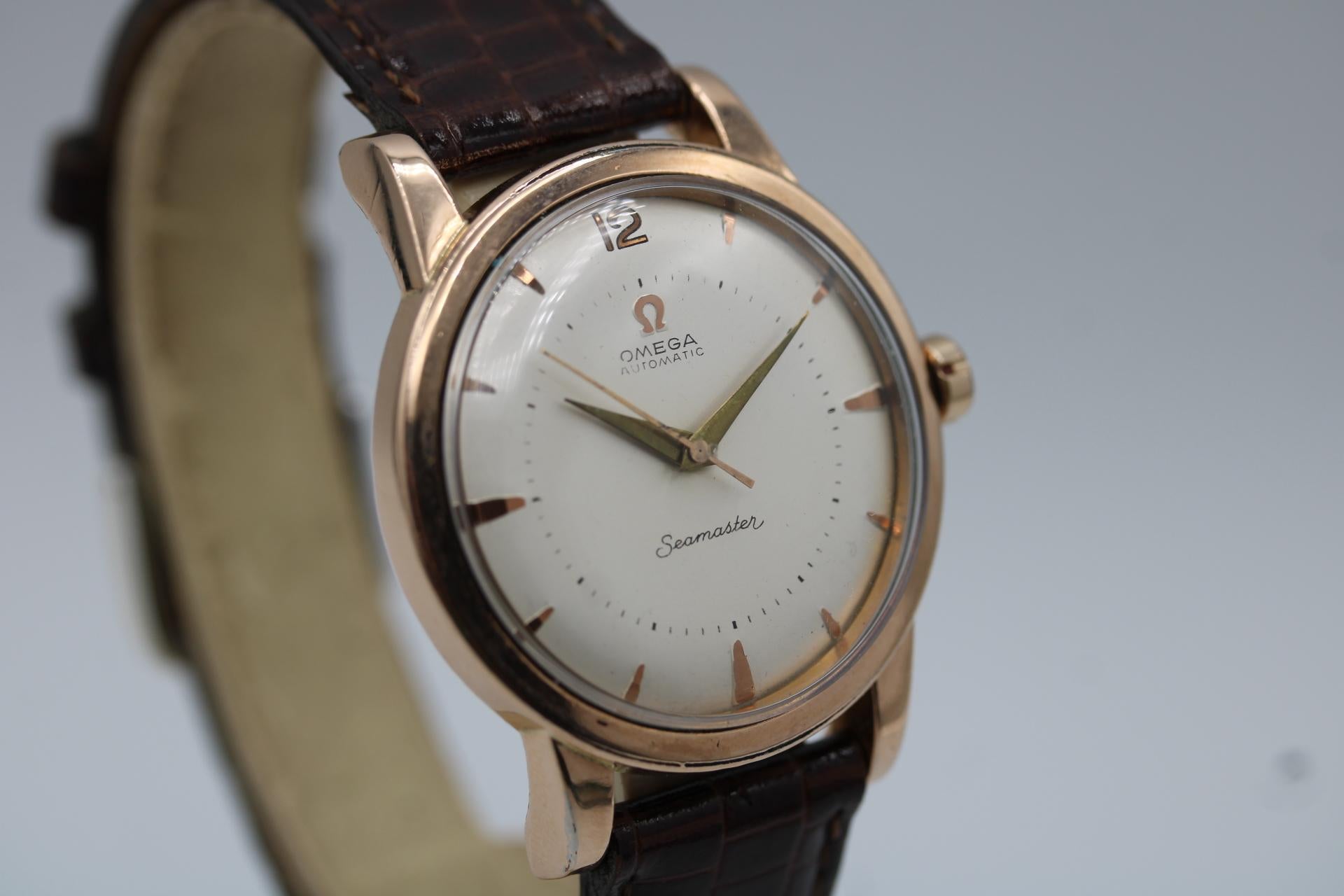 Men's Omega Seamaster Automatic Ref. 2494-2  Gold Plated  Circa 1950s  Calibre 354