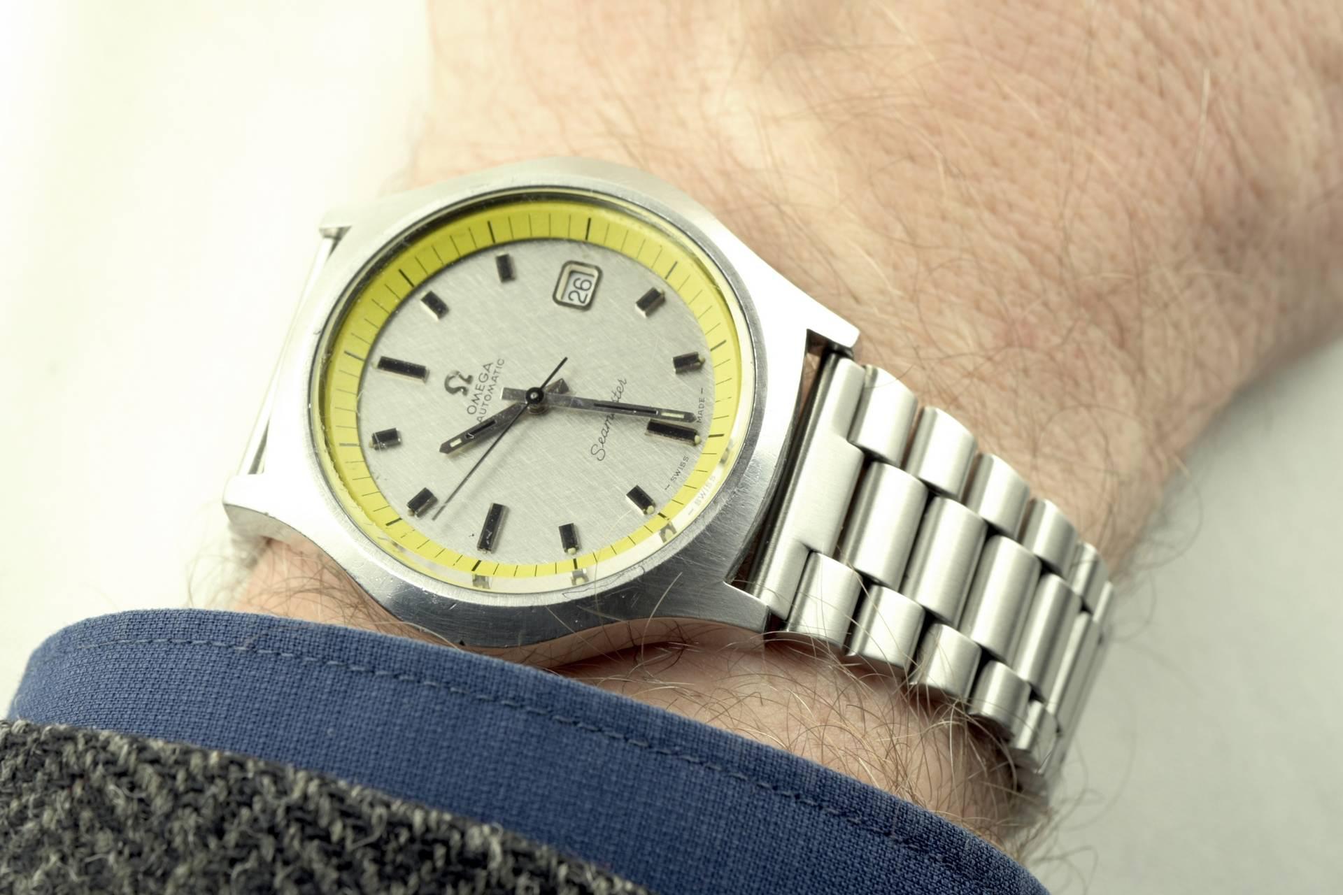Omega Seamaster Big Yellow Automatic Date 1969 For Sale 8