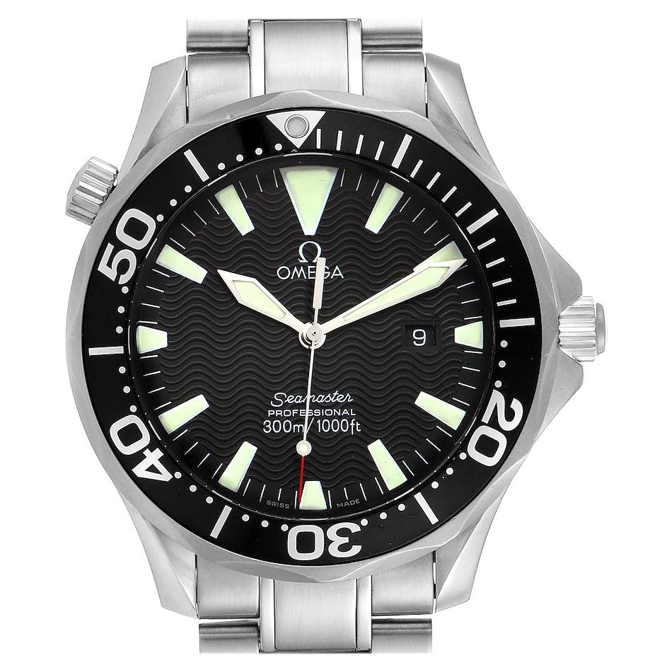 Omega Seamaster Black Dial Stainless Steel Men's Watch 2264.50.00 For Sale