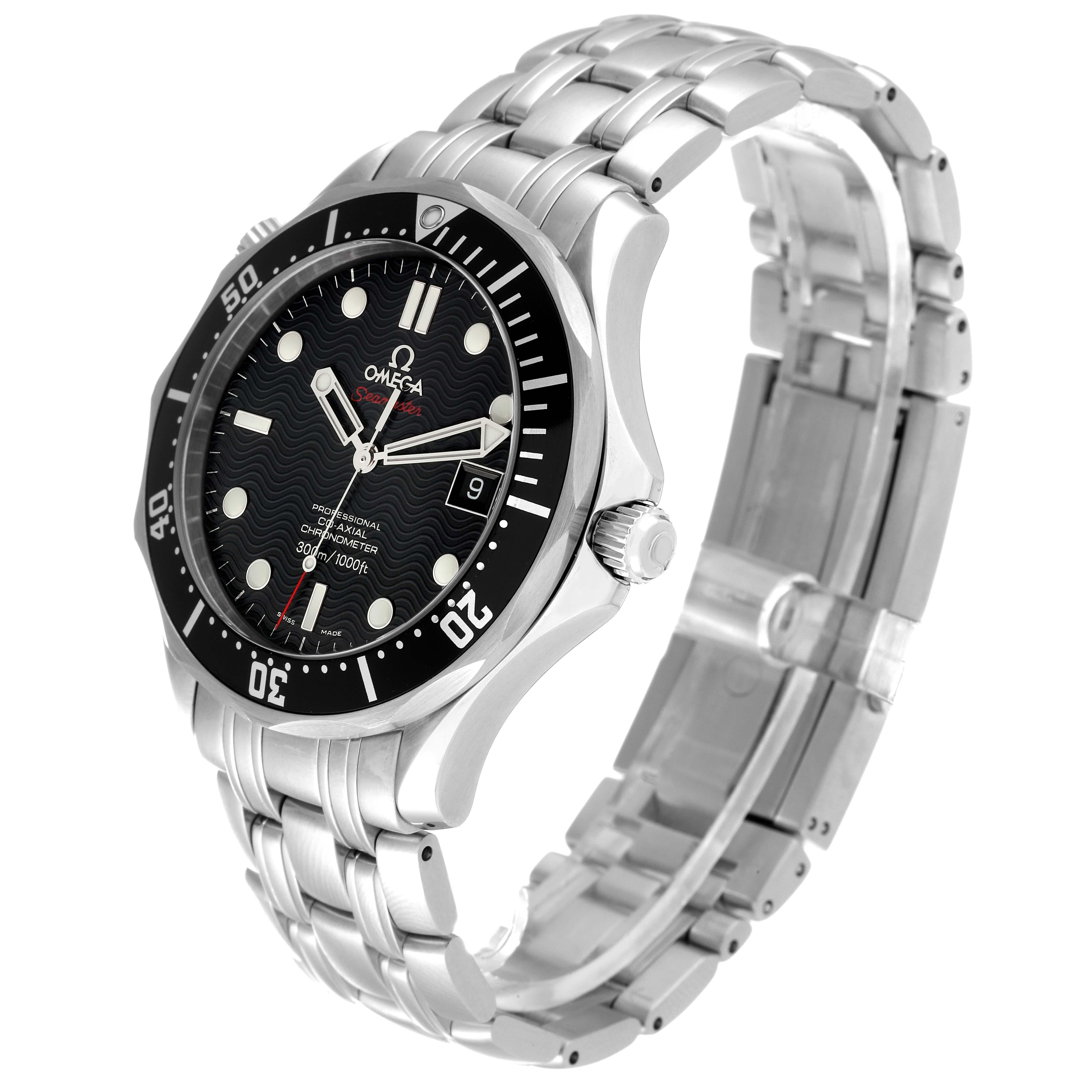  Omega Seamaster Black Dial Steel Mens Watch 212.30.41.20.01.002 Pour hommes 