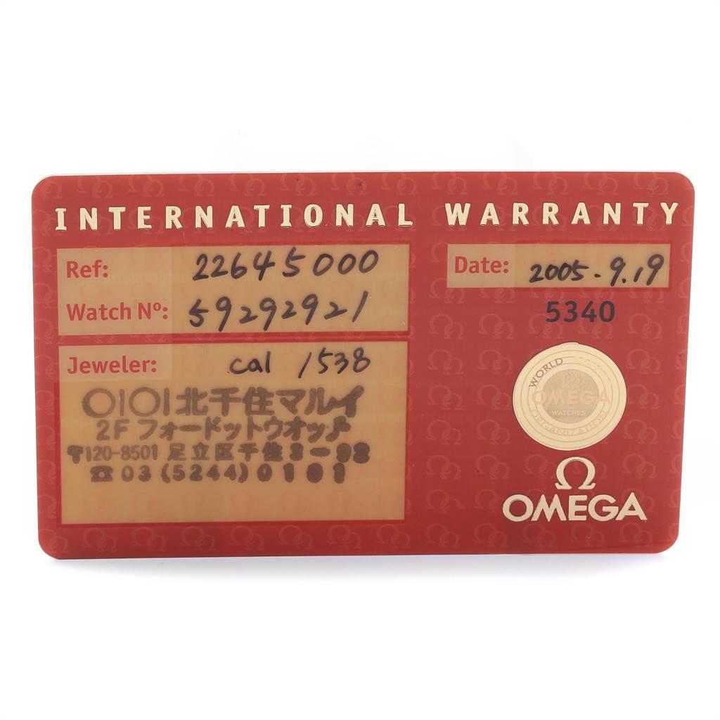 Omega Seamaster Black Dial Steel Men's Watch 2264.50.00 Card 7