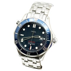 Omega Seamaster Blue 2221.80.00 41mm Dial Stainless Steel Box Paper