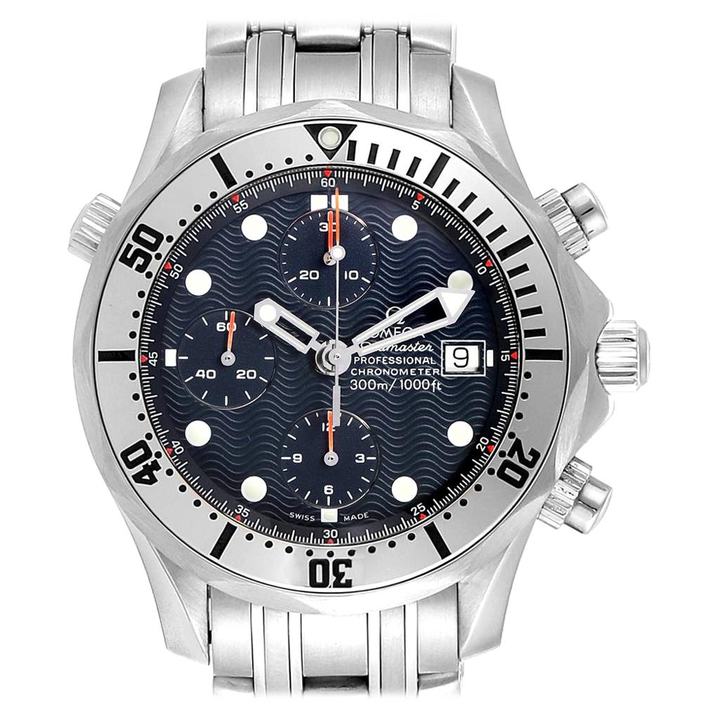 Omega Seamaster Blue Dial Chronograph Men's Watch 2598.80.00