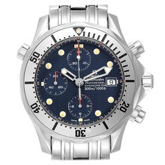 Omega Seamaster Blue Dial Chronograph Steel Men's Watch 2598.80.00