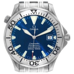 Omega Seamaster Blue Dial Titanium Mens Watch 2231.80.00