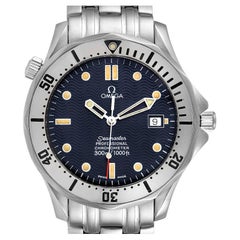 Omega Seamaster Blue Wave Decor Dial Steel 300m Watch 2532.80.00
