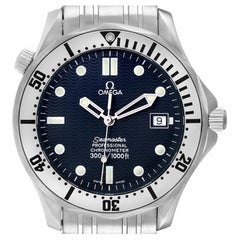 Omega Seamaster Blue Wave Decor Dial Steel 300m Watch 2532.80.00