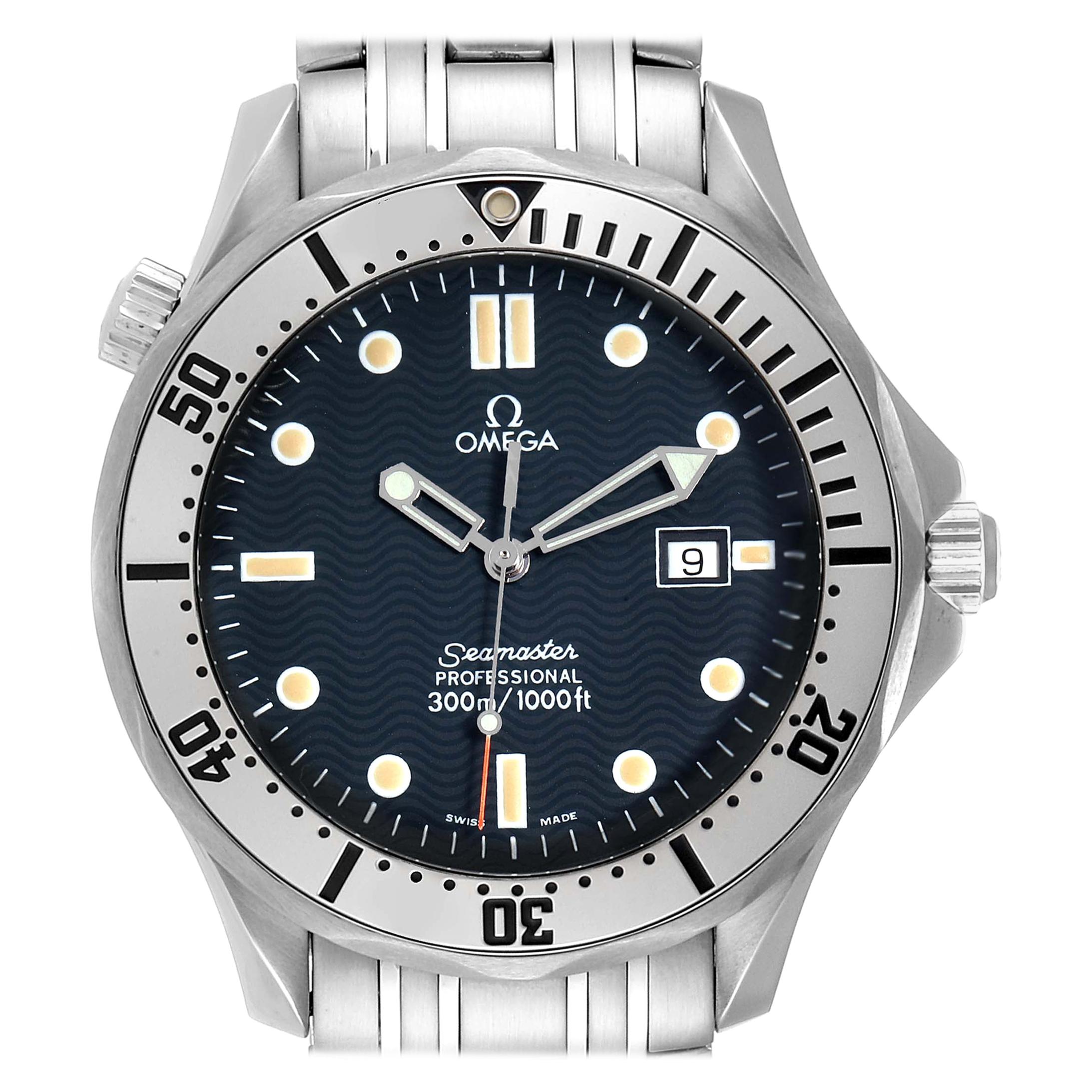 Omega Seamaster Blue Wave Dial Men's Watch 2542.80.00