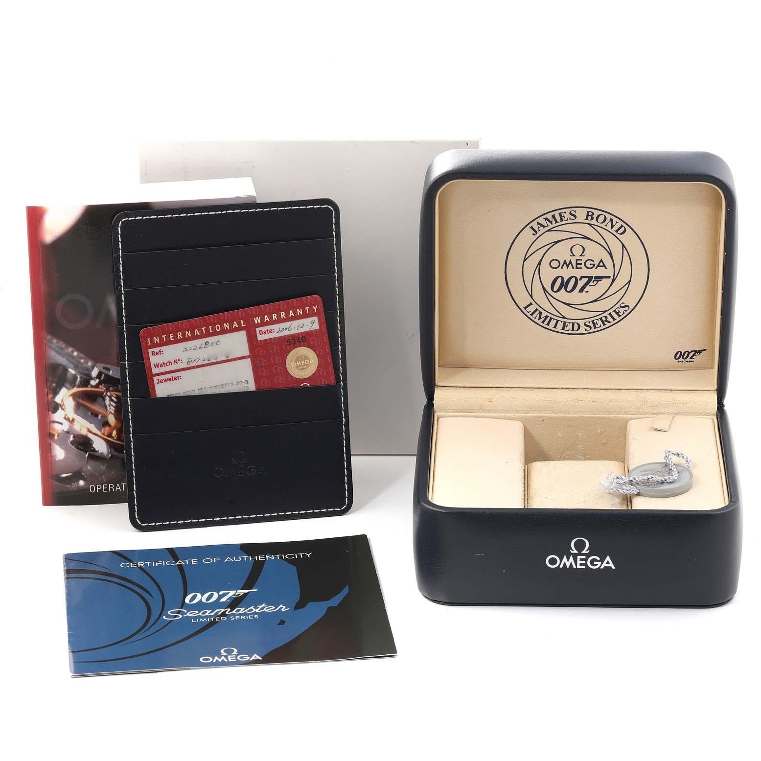 Omega Seamaster Bond 007 Limited Edition Mens Watch 2226.80.00 Box Card 3