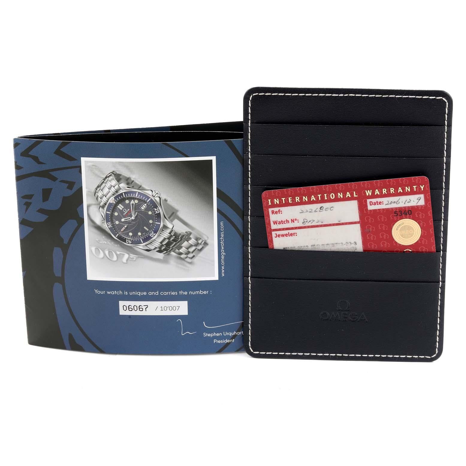Omega Seamaster Bond 007 Limited Edition Mens Watch 2226.80.00 Box Card 2