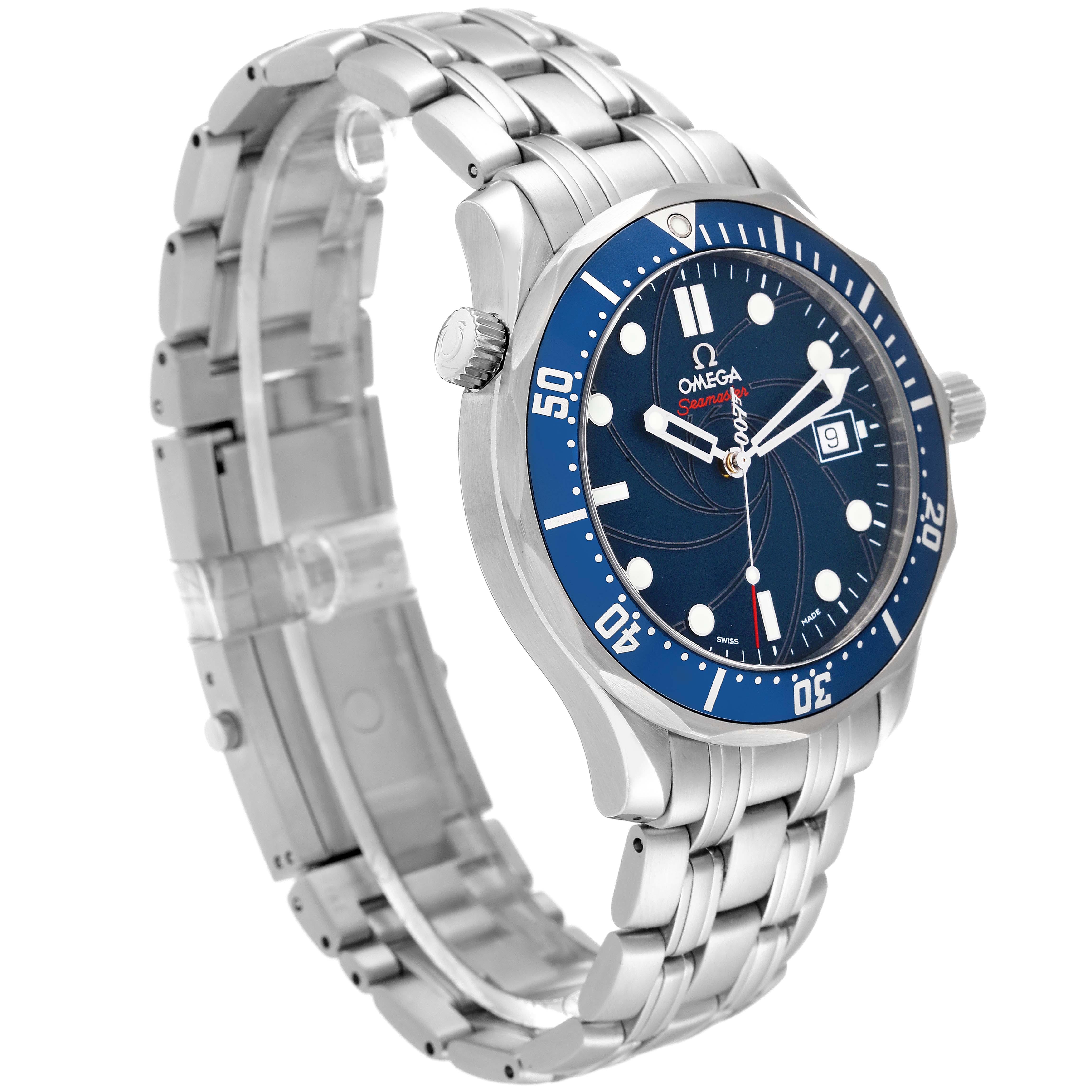 Omega Seamaster Bond 007 Limited Edition Steel Mens Watch 2226.80.00 Box Card For Sale 6