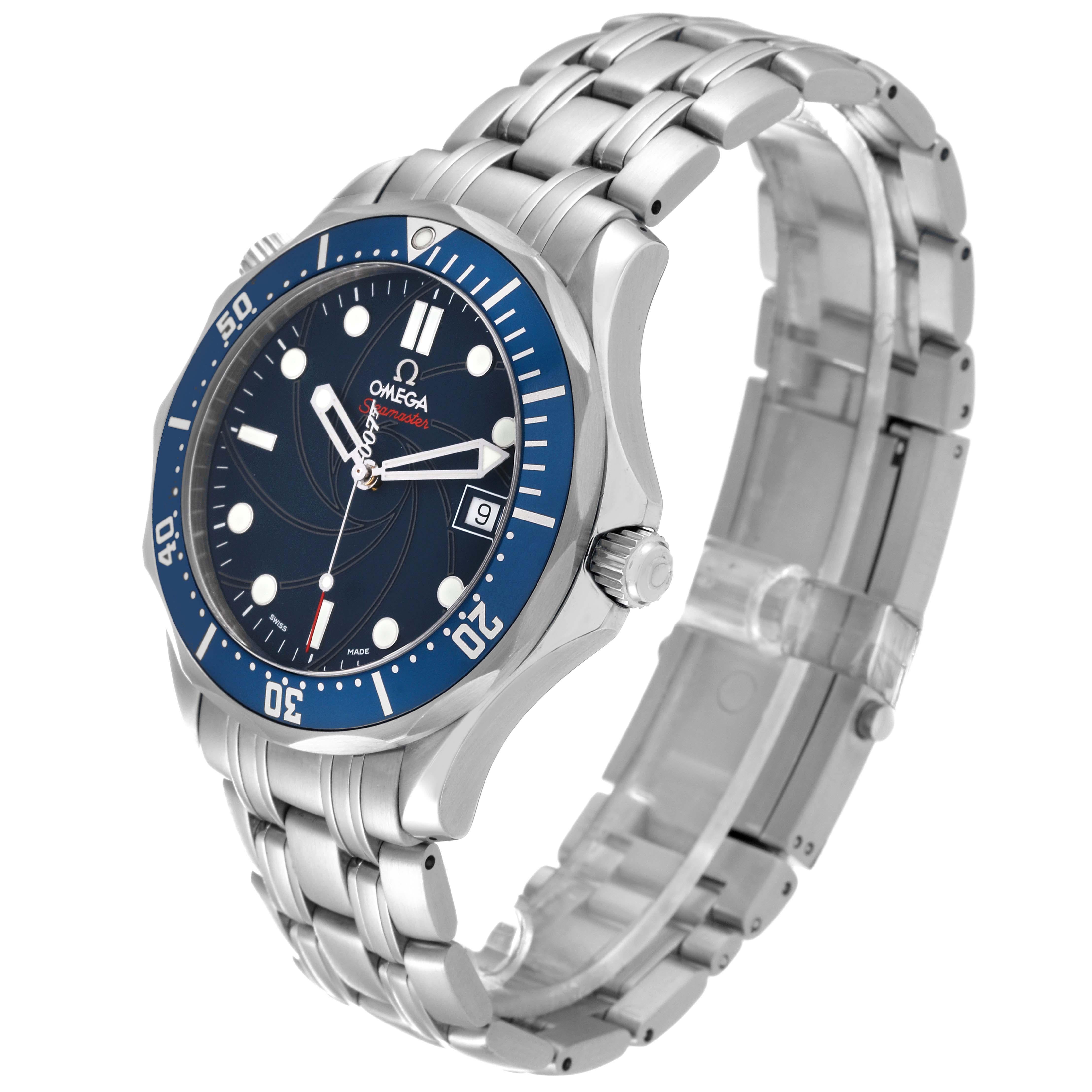 Men's Omega Seamaster Bond 007 Limited Edition Steel Mens Watch 2226.80.00 Box Card For Sale